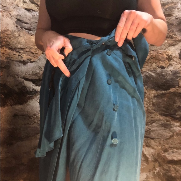 Vintage sue Wong 80s 90s skirt sarong wrap skirt - Picture 6 of 8